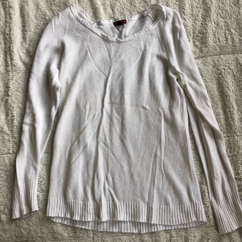 Merona Lightweight Classic White Sweater